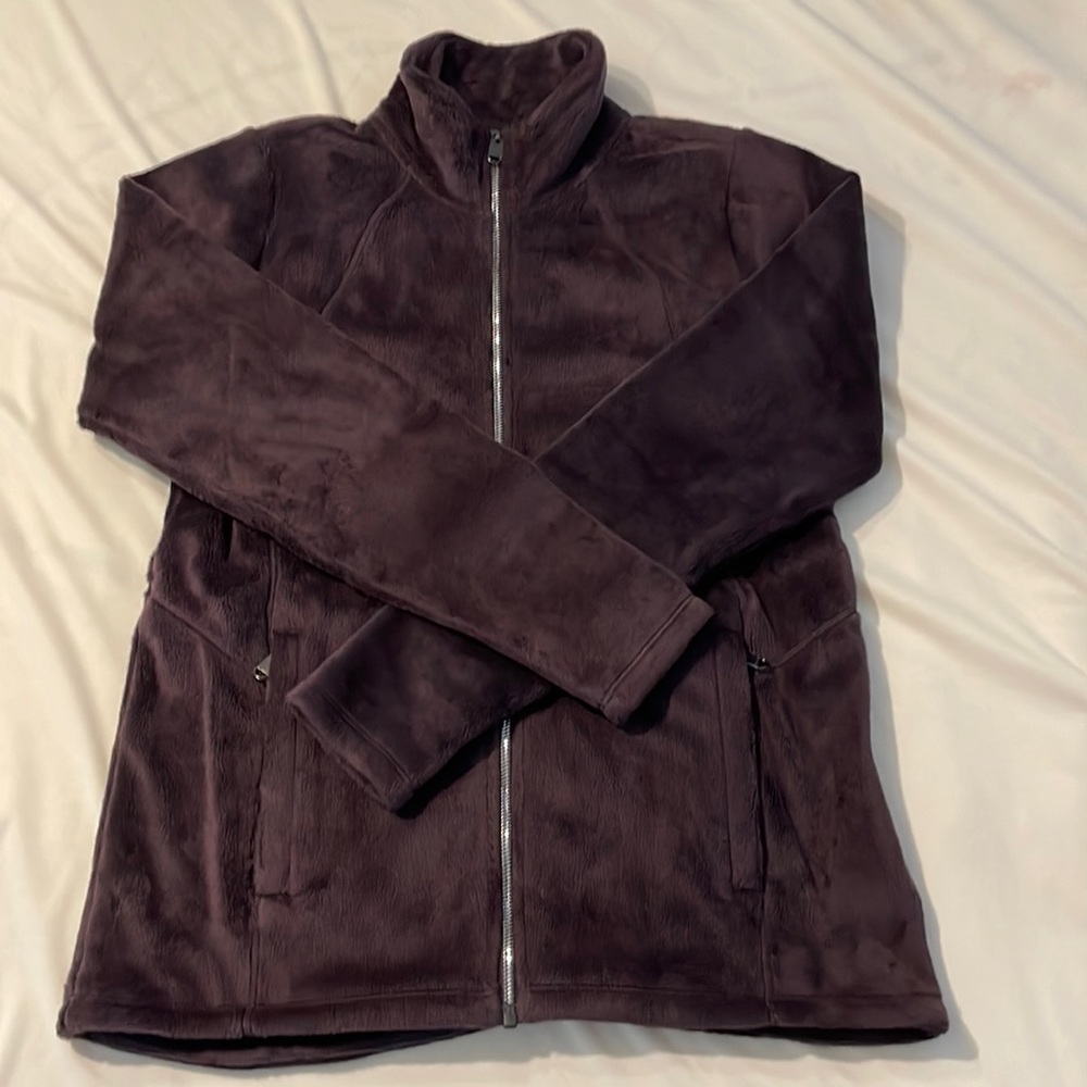 Athleta double cozy karma recover full zip, Women’s size S in Deep crocus violet